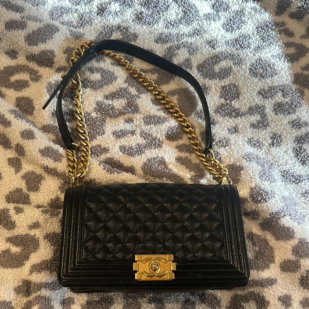 Chanel Black Quilted Leather Shoulder Bag